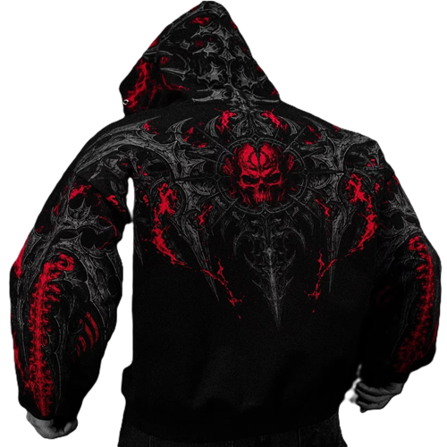 Death Slayer Oversized Zip-up Hoodie Eclipse Death Slayer Oversized Zip-up Hoodie Eclipse