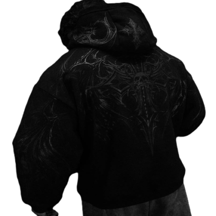 Nightfall Oversized Pullover Hoodie Black