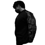 Premium Oversized Nightmare Hoodie Black back