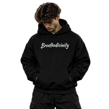 Premium Oversized Nightmare Hoodie Black front