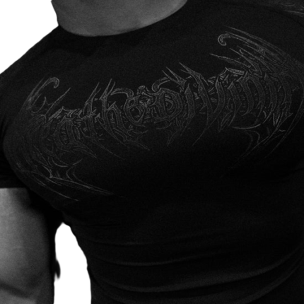 Void Tech Armored Short Sleeve Compression Void Black front