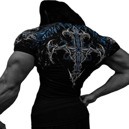 Void Tech Fallen Knight Short Sleeve Compression Aqua