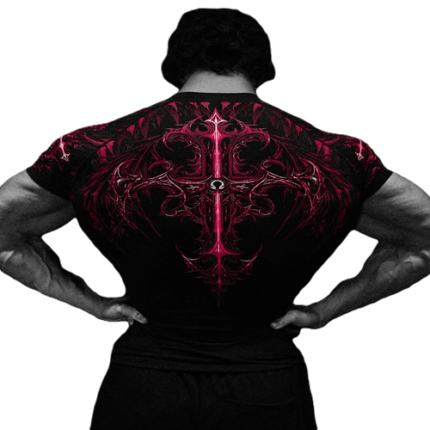Void Tech Fallen Knight Short Sleeve Compression Ruby
