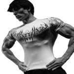 Void Tech Venom Texture Shortsleeve Compression Divine White front