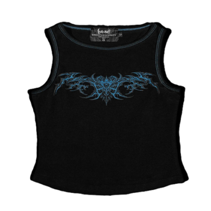 Women’s Chaos Ribbed Tank Top front view